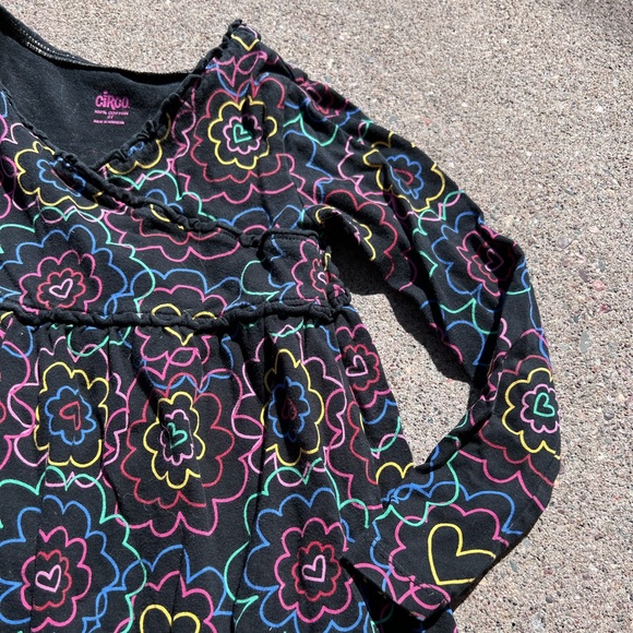 Circo 5T empire waist floral long sleeve dress - Picture 3 of 3